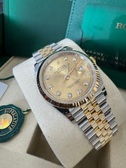 Rolex Datejust 36mm 126233 2026 Champagne Diamond Dial